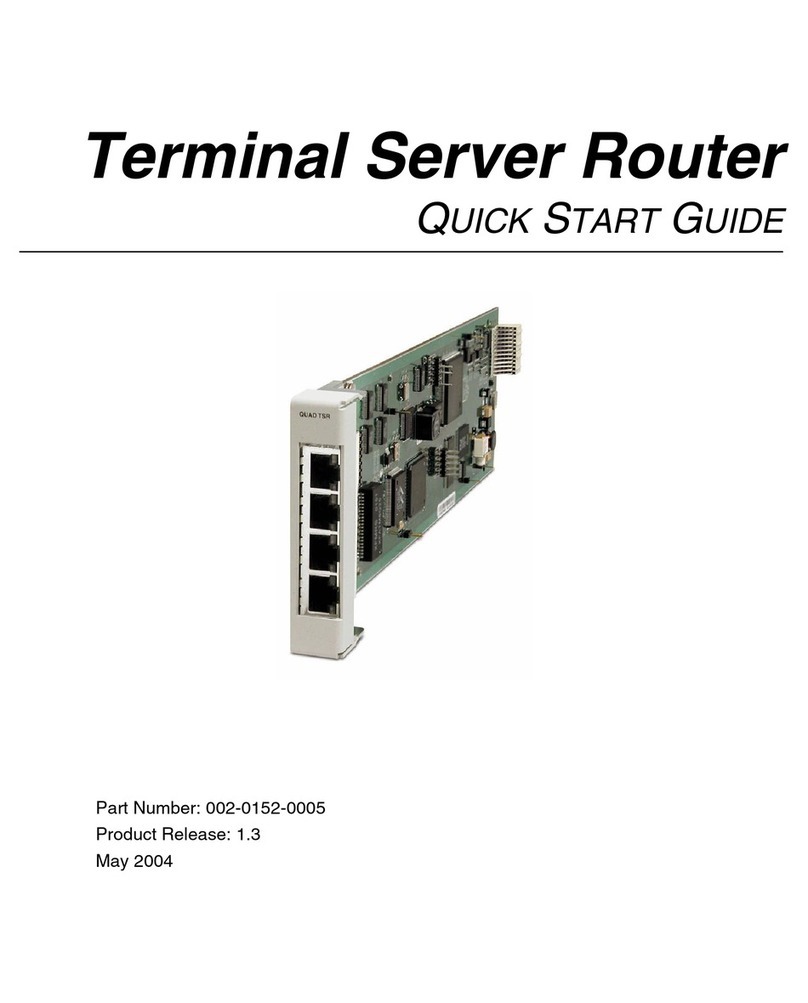 Carrier Access Terminal Server Router User manual