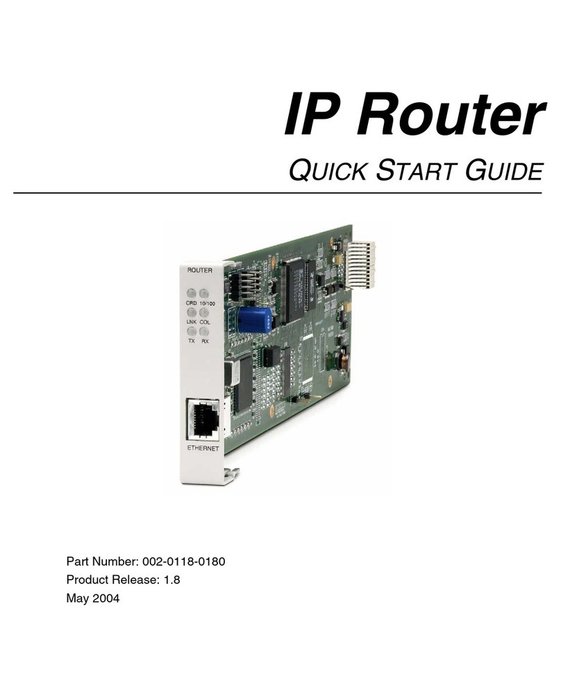 Carrier Access 002-0118-0180 User manual