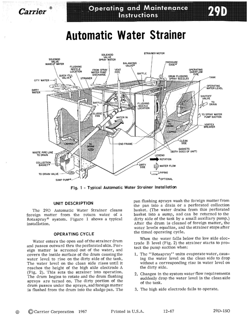 Carrier 29D Operating and maintenance instructions