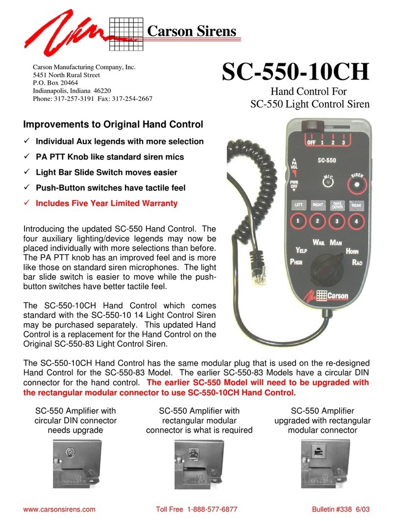 Carson SC-550-10CH Specification sheet