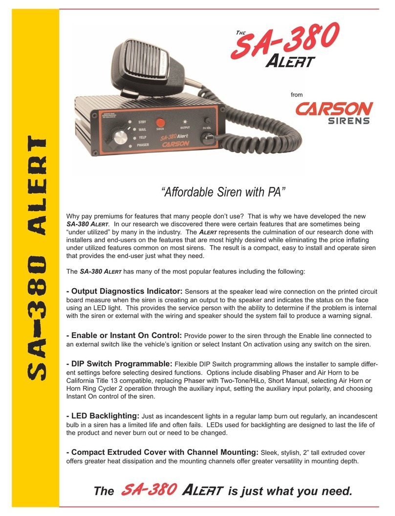 Carson Alert SA-380 User manual