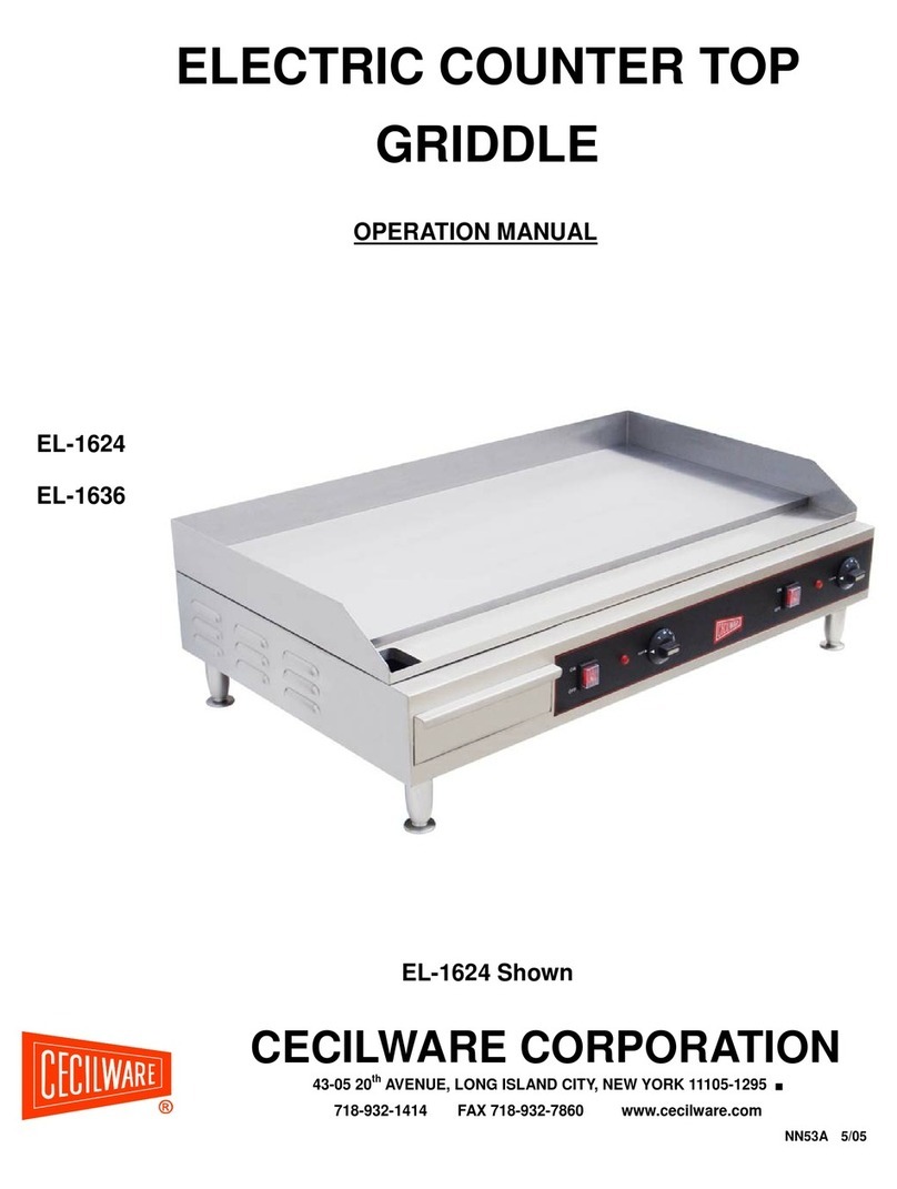 Cecilware EL-1624 Operation manual