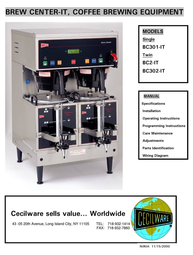 Cecilware BC2-IT user manual