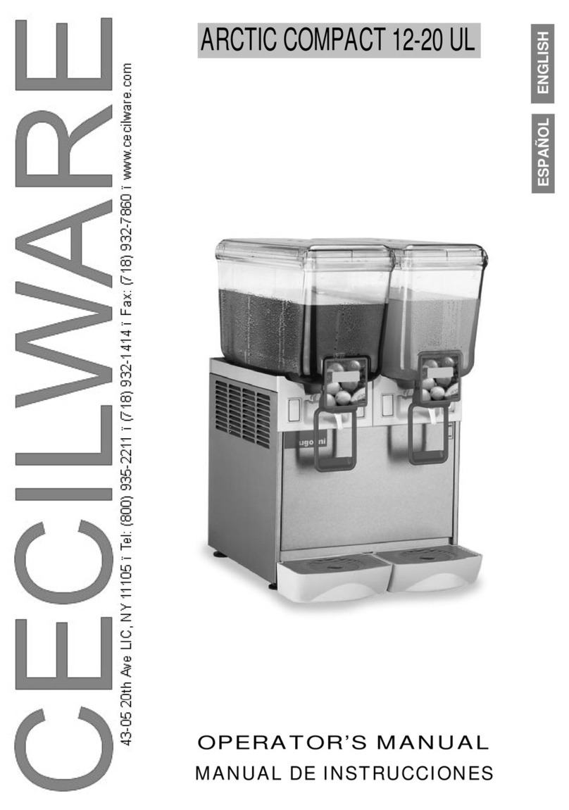 Cecilware ARCTIC COMPACT 12-20 UL Operator's manual