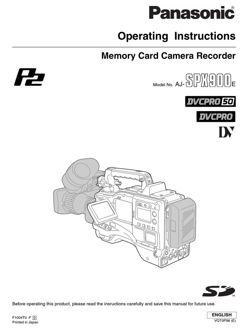Panasonic SPX900 User manual