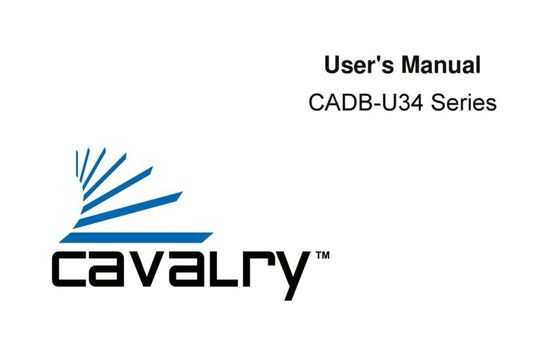 Cavalry CADB-U34 Series User manual Cavalry CADB-U34 Series User manual