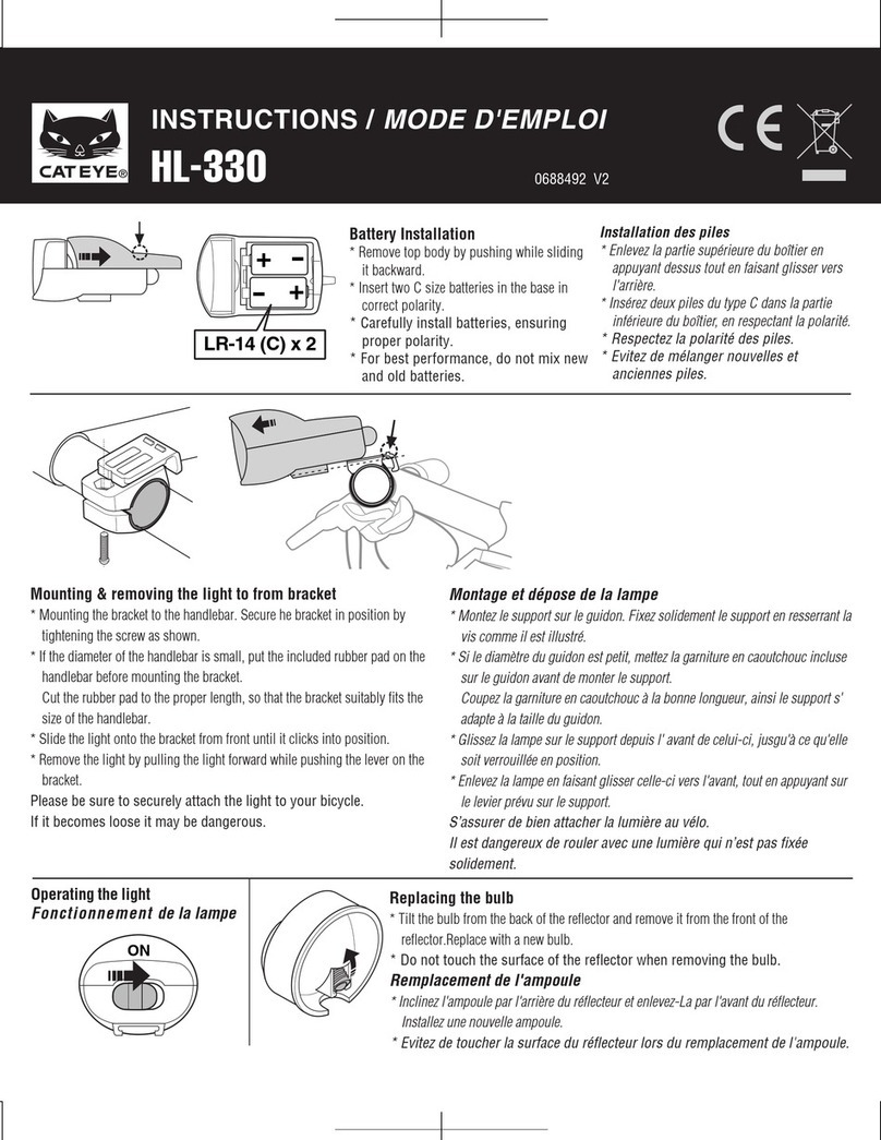 Cateye HL-330 instructions