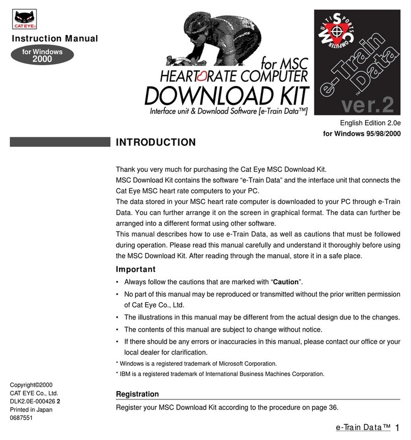 Cateye MSC Download Kit instruction manual Cateye MSC Download Kit instruction manual