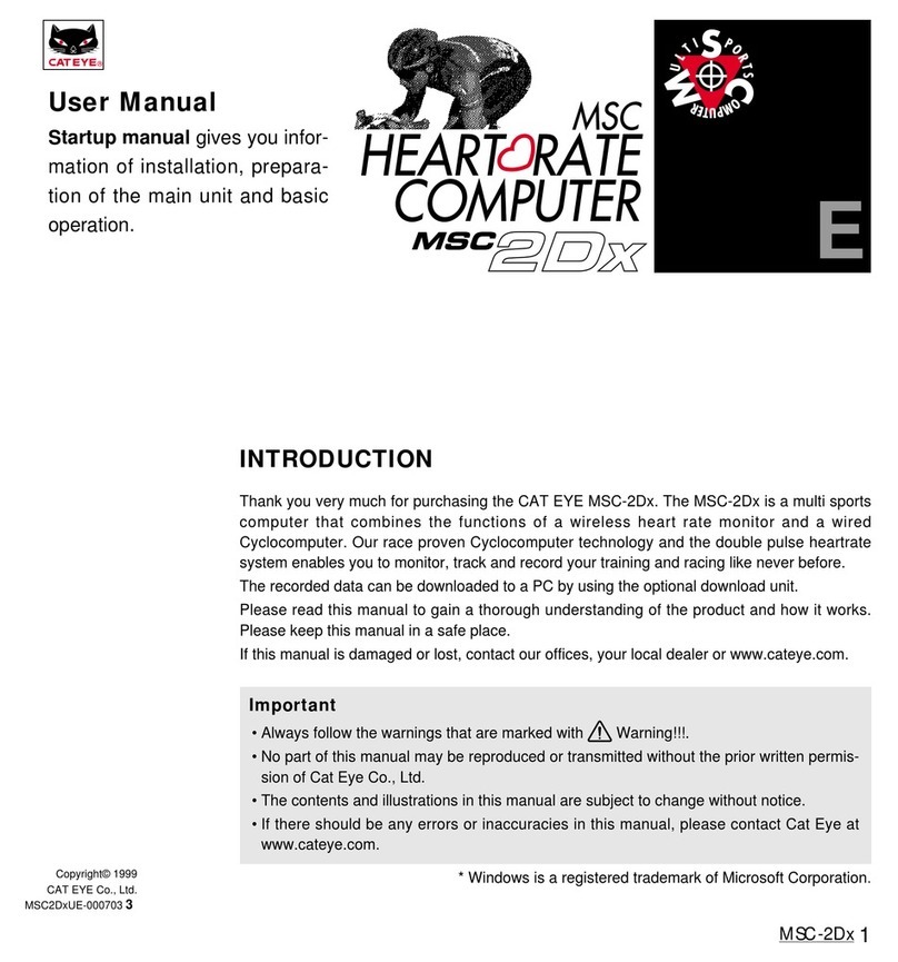 Cateye MSC-2DX N user manual