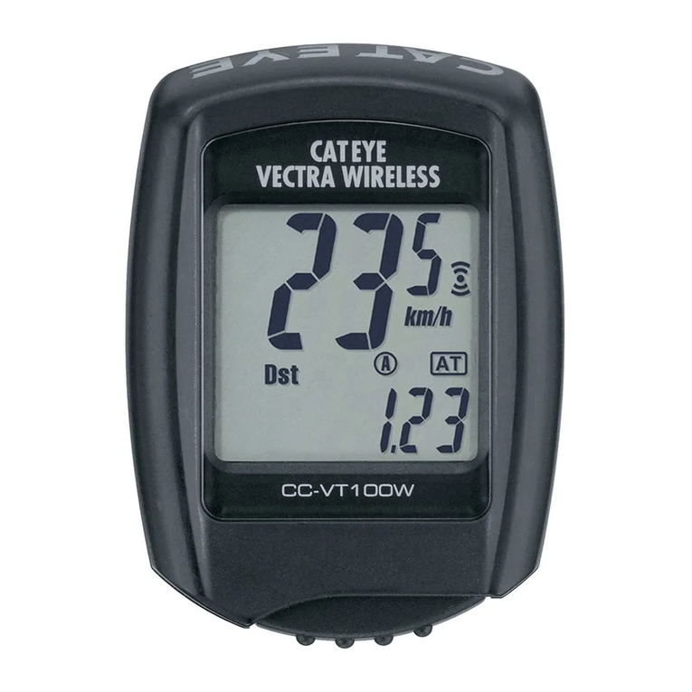 Cateye Vectra CC-VT100W owner's manual
