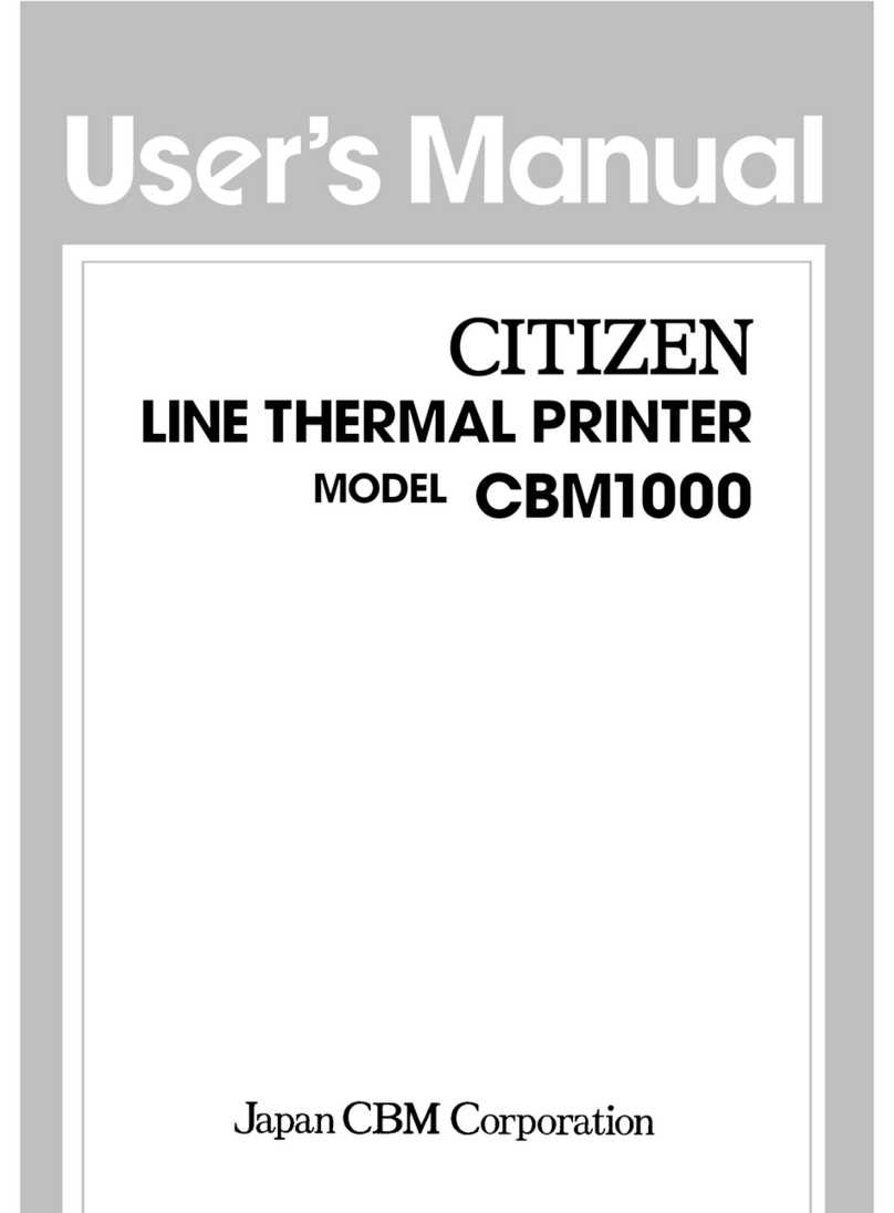 Citizen CBM-1000 User manual Citizen CBM-1000 User manual