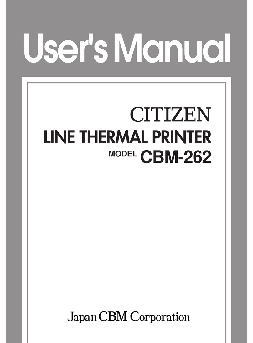 Citizen CBM-262 Type II User manual