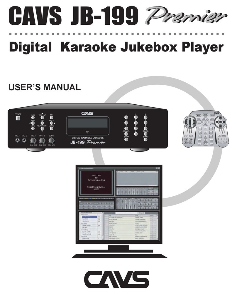 CAVS JB-199 Premier User manual CAVS JB-199 Premier User manual