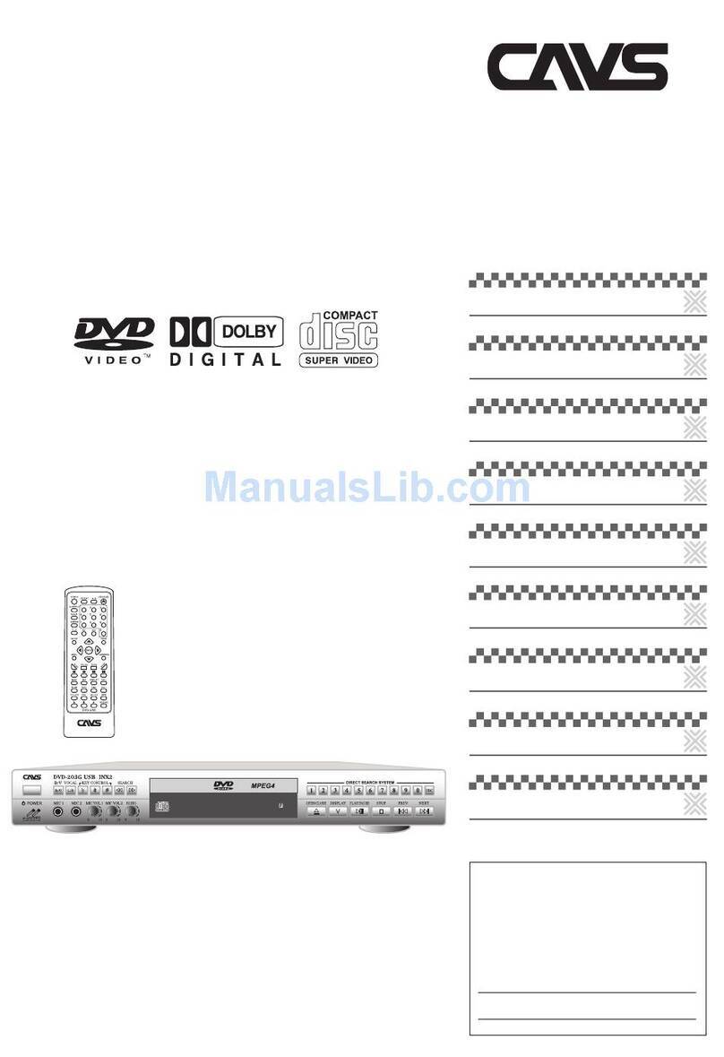 CAVS 203G USB instructions