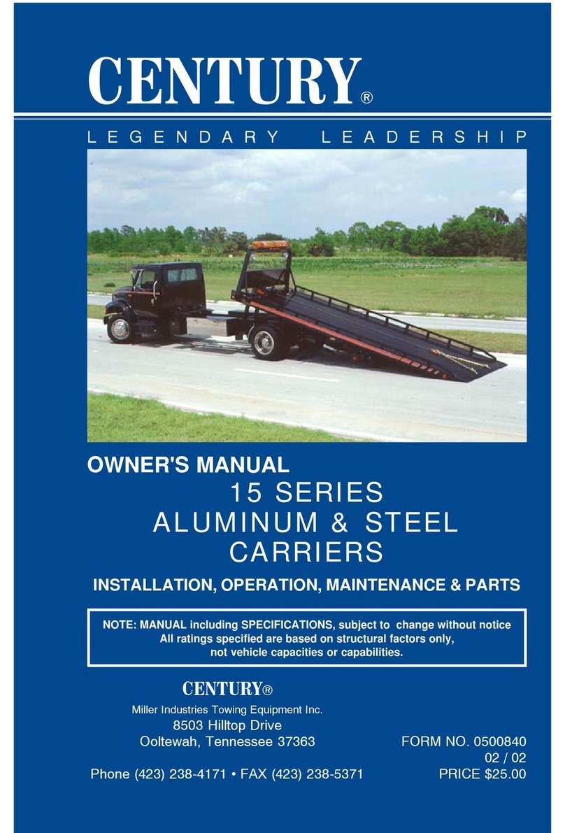 Century 15 SERIES 15 Installation and operation manual