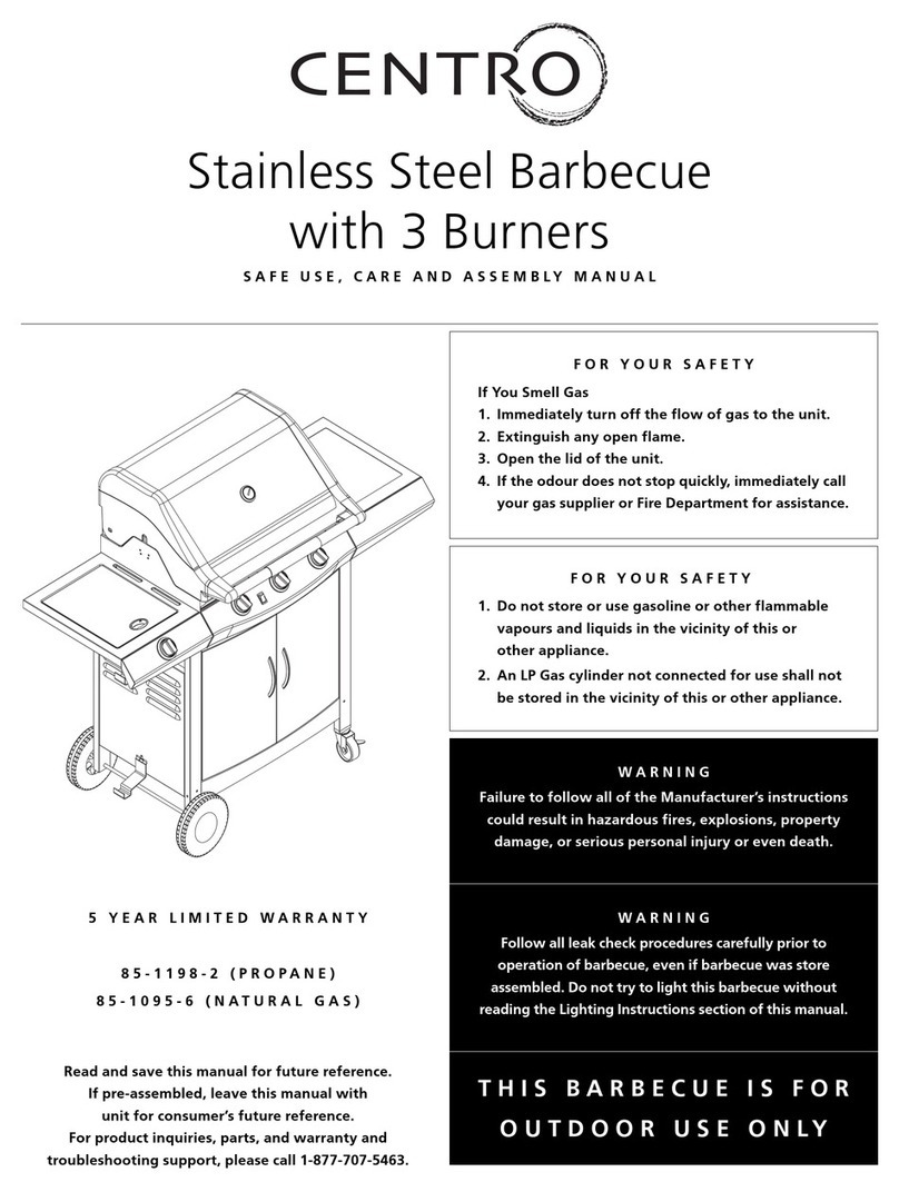 Centro 85-1095-6 Safe use, care and assembly manual