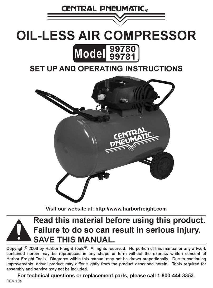 Harbor Freight Tools 99780 Set up and operating instructions