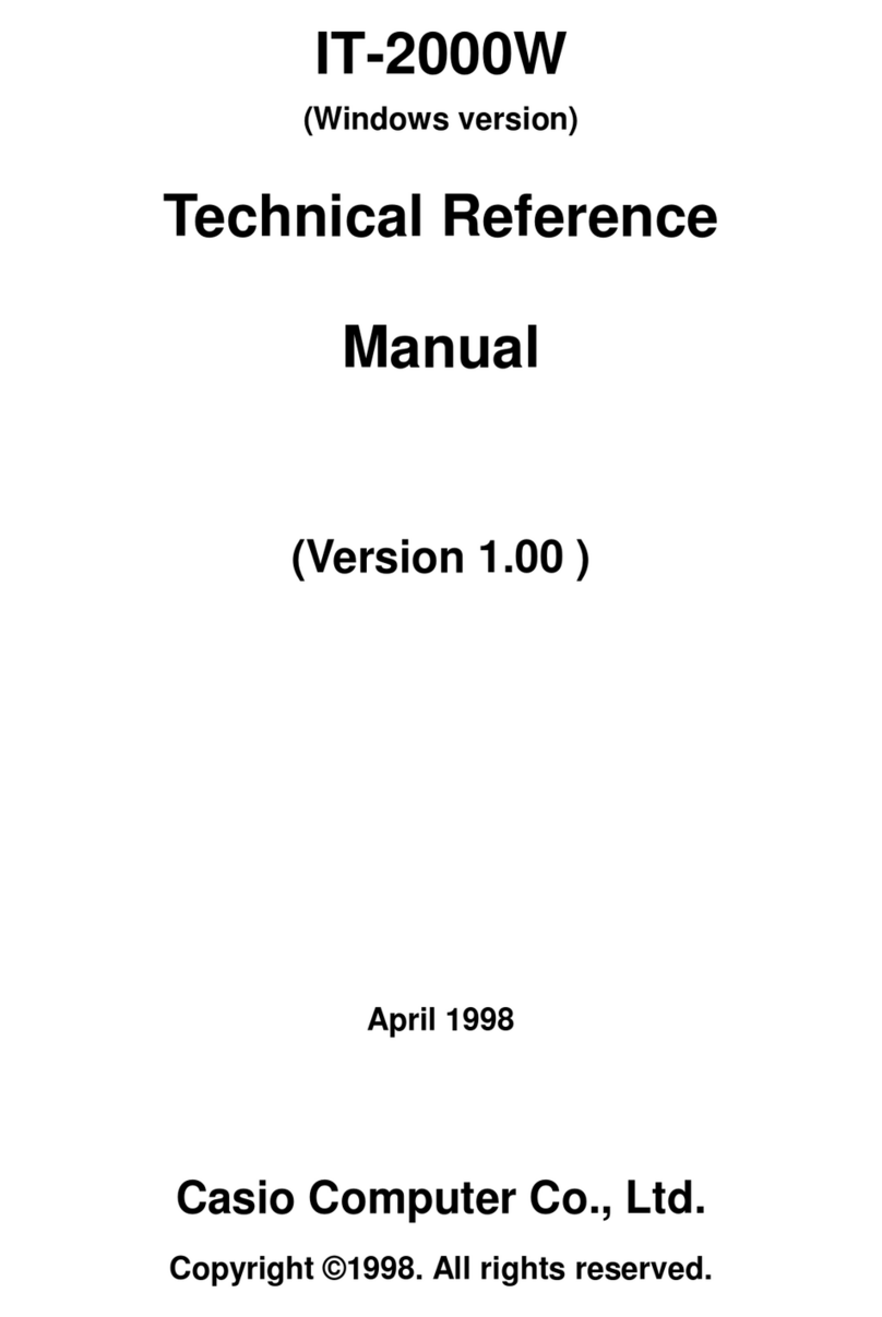 Casio IT-2000W Product manual