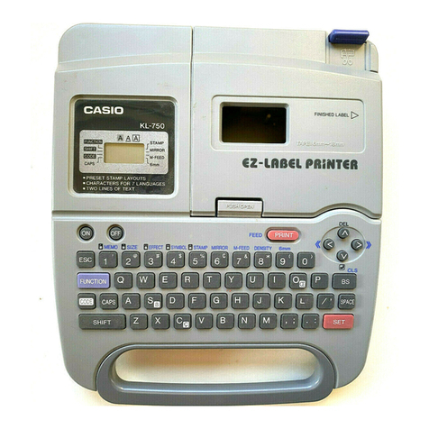 Casio KL-750 User manual