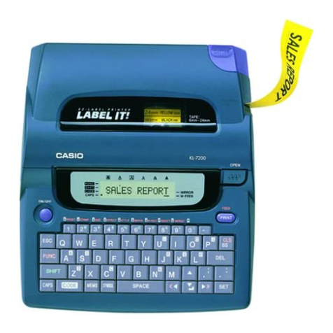 Casio KL-7200E User manual