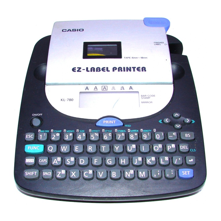 Casio KL-780 user guide