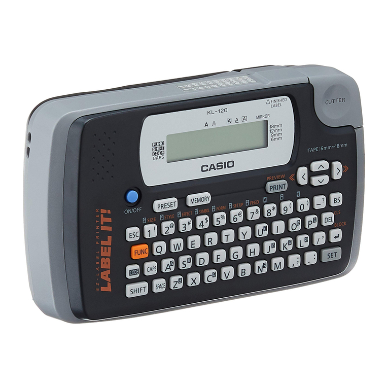 Casio KL-120 User manual