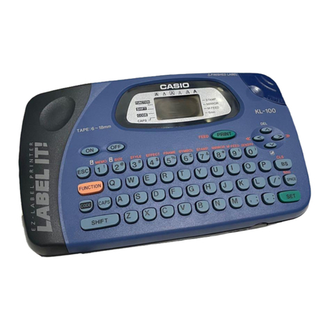 Casio KL-100 User manual