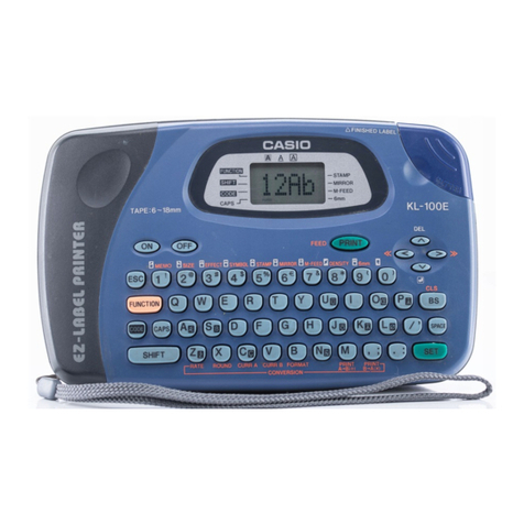 Casio KL-100E User manual