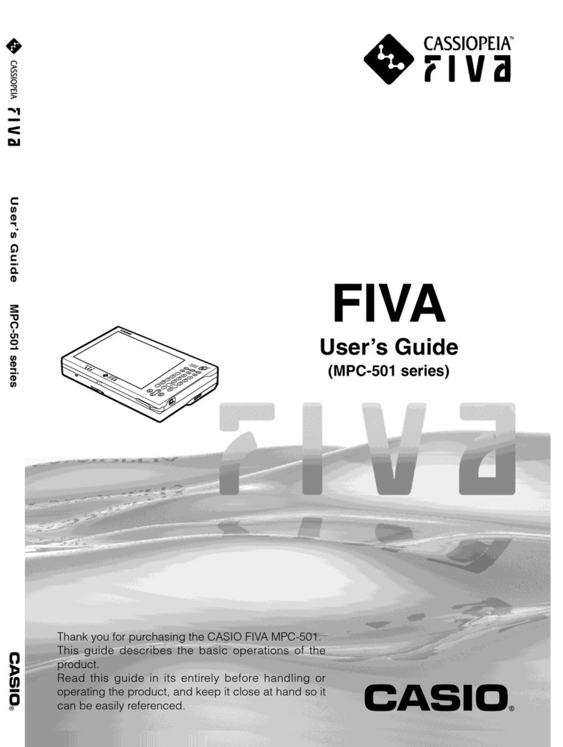 Casio FIVA MPC-501 Series User manual