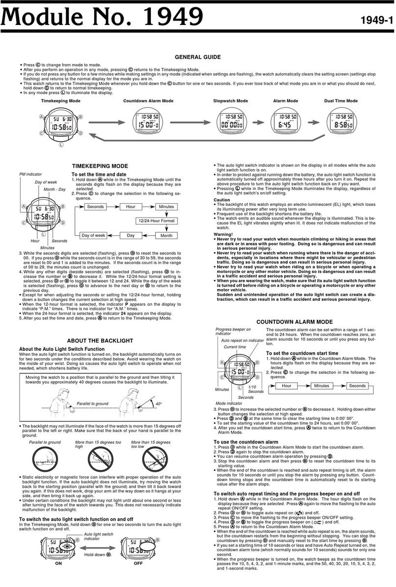 Casio 1949 User manual