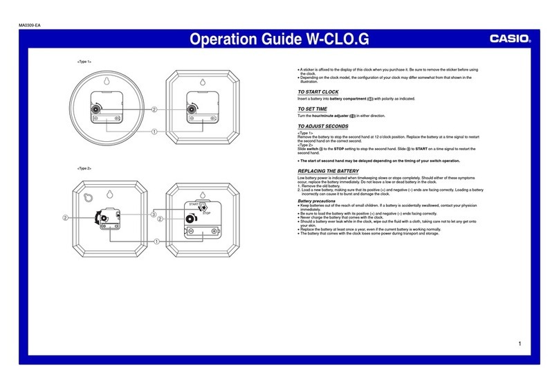 Casio MA0309-EA User manual