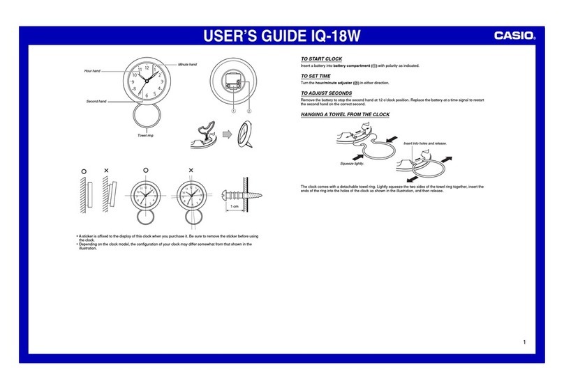 Casio IQ-18W User manual