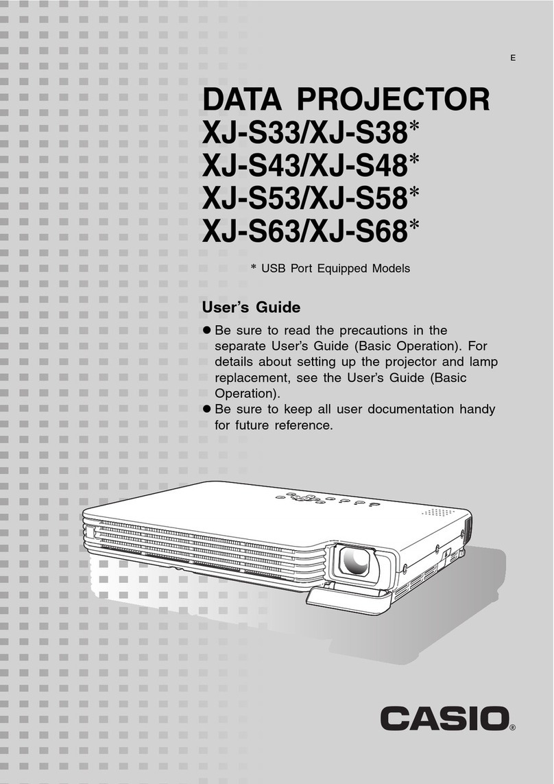 Casio XJ-S33 series User manual