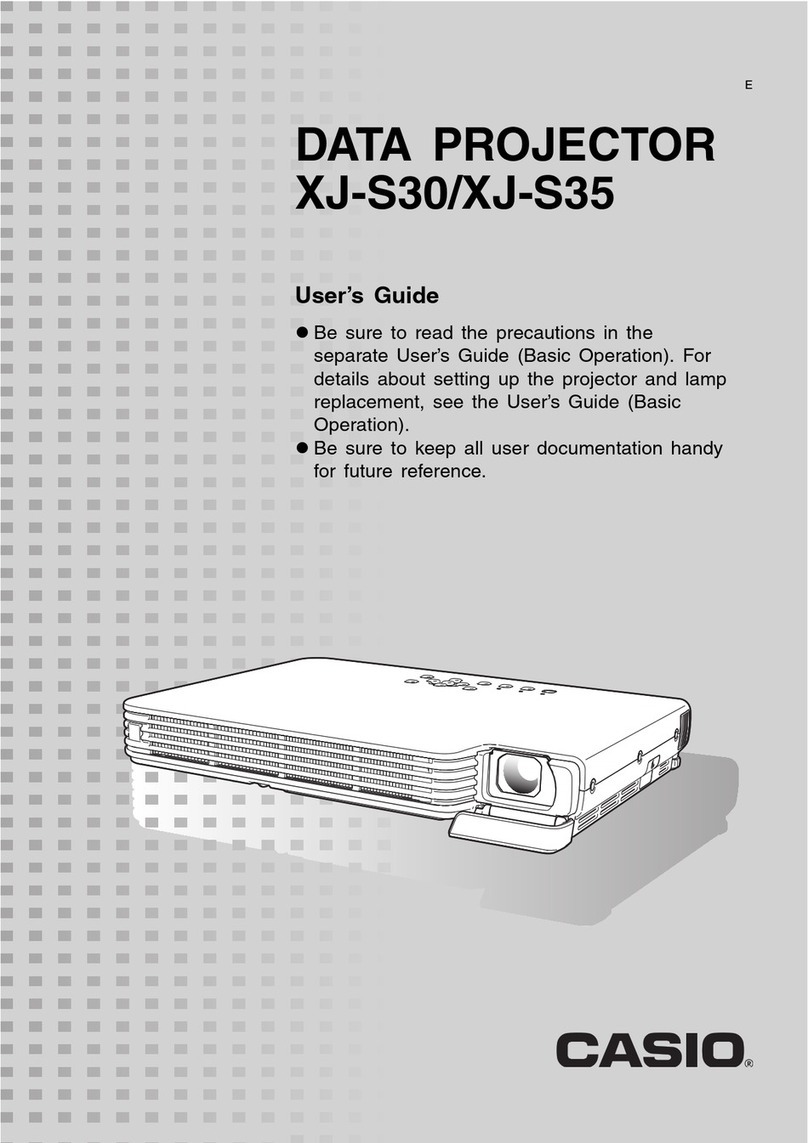 Casio XJ-S30 - XGA DLP Projector User manual