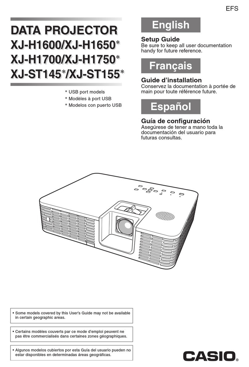 Casio XJ-H1600 User manual