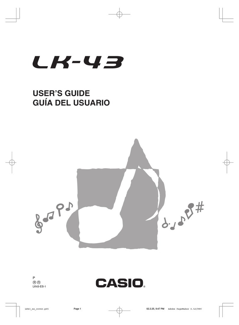 Casio LK-43 User manual