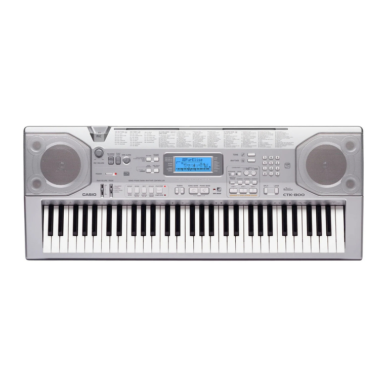 Casio CTK800ES1A User manual Casio CTK800ES1A User manual