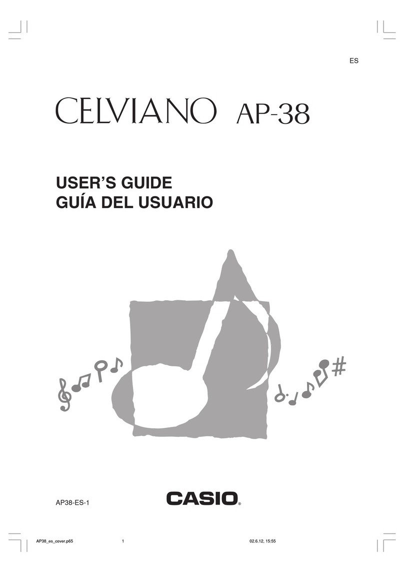 Casio Celviano AP-38 User manual