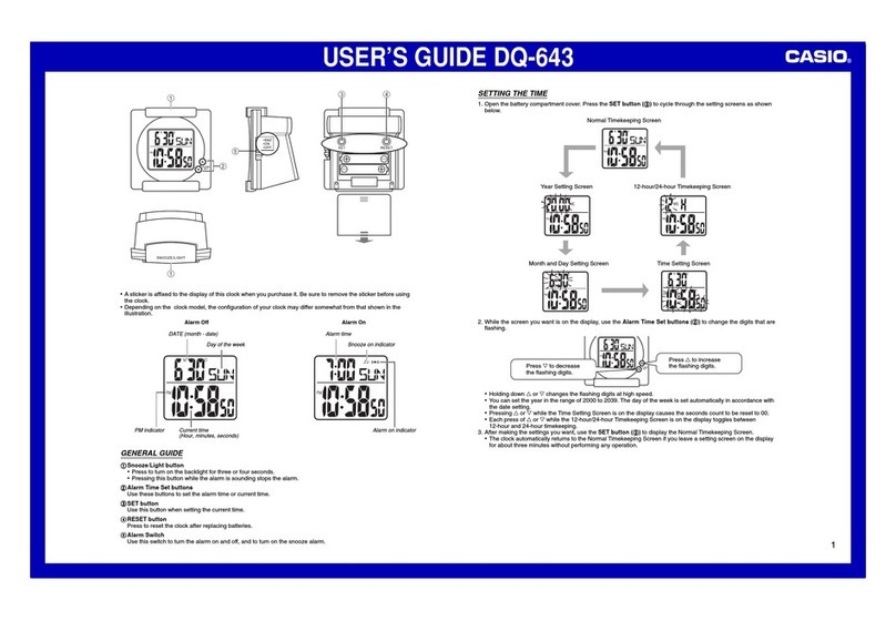 Casio DQ-643 user guide