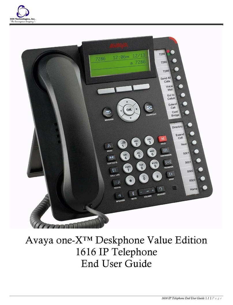Avaya one-X 1616 User manual