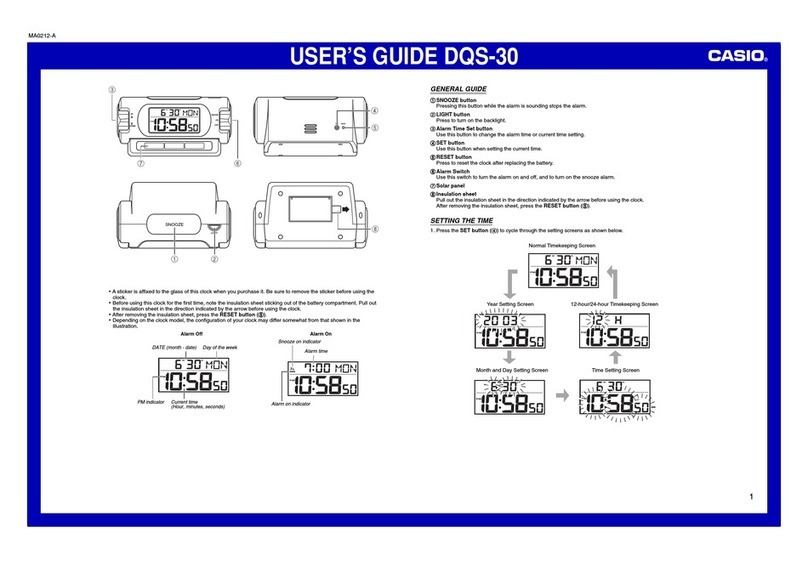 Casio DQS-30 user guide