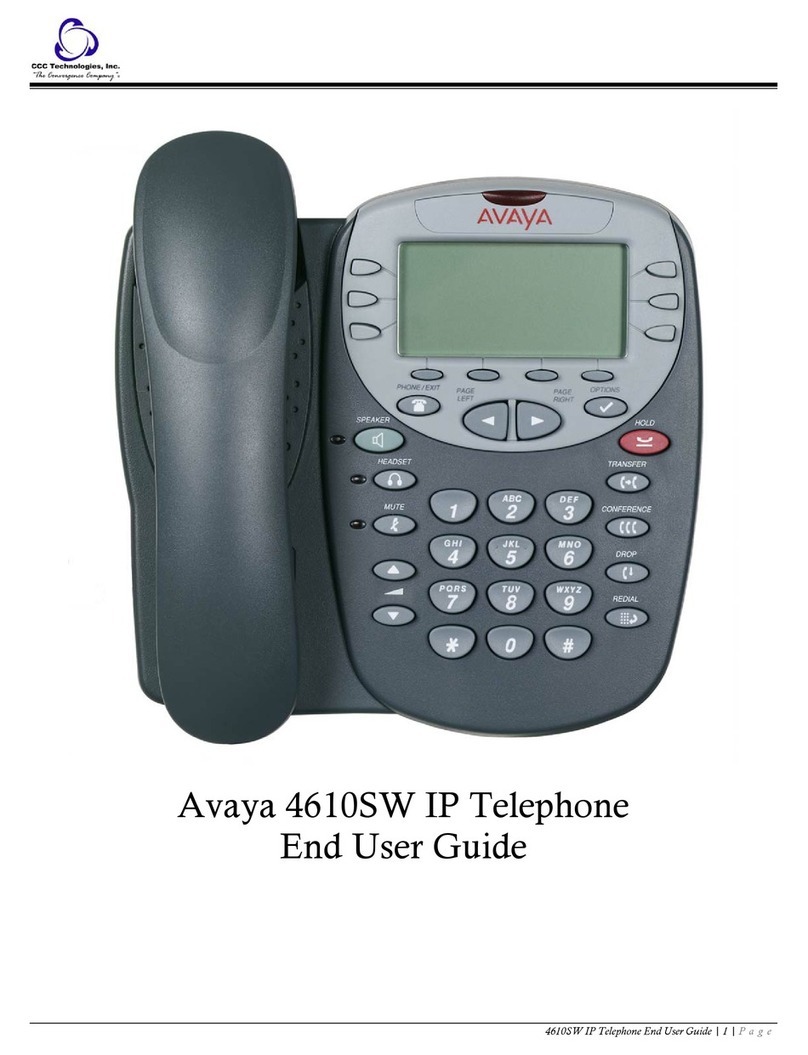 Avaya one-X 4610SW User manual