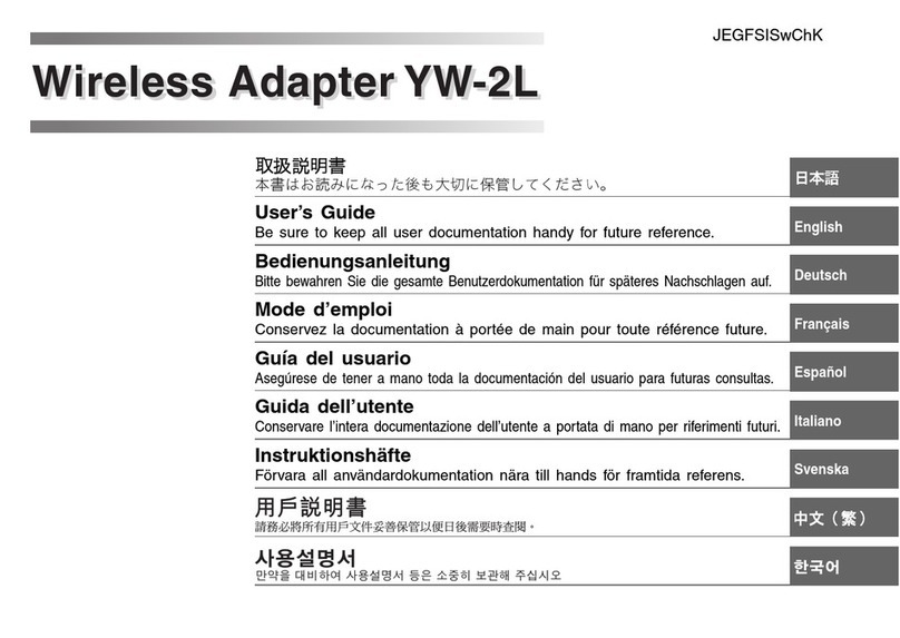 Casio YW-2L - Wireless LAN For Projector User manual