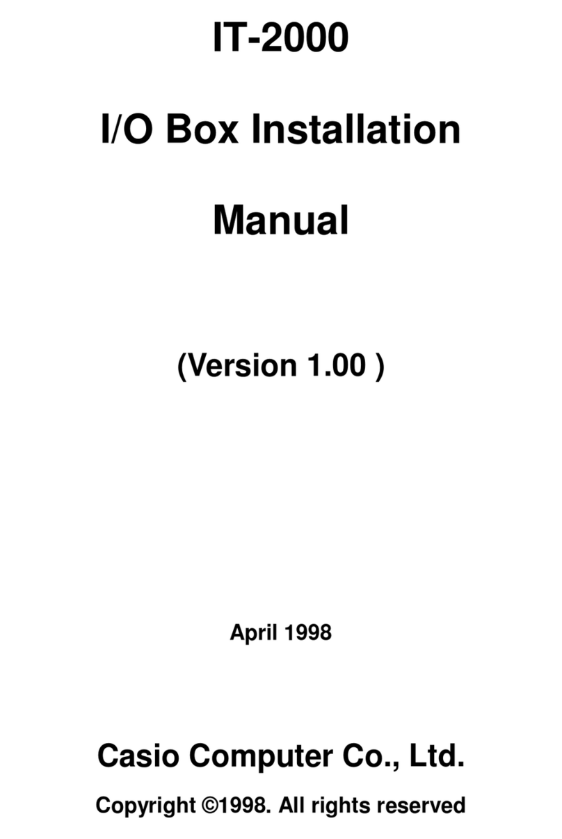 Casio Cassiopeia IT-2000 User manual Casio Cassiopeia IT-2000 User manual