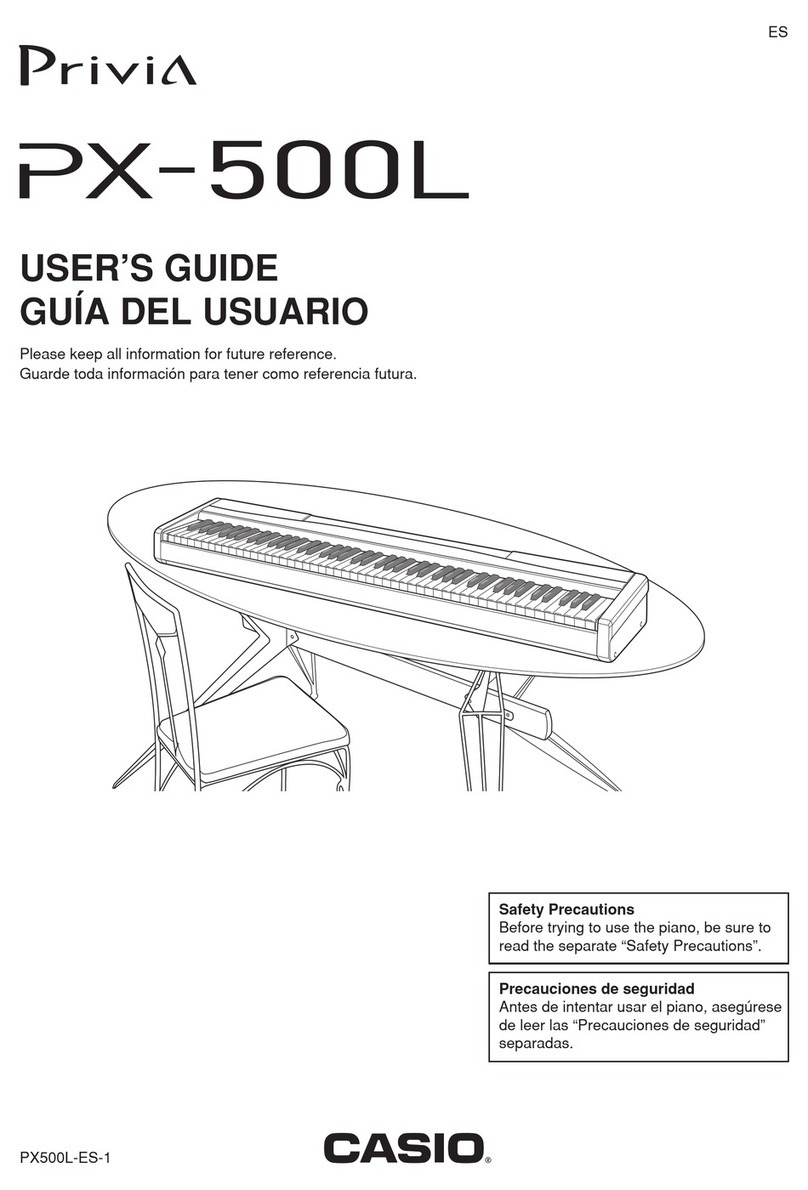 Casio Privia PX-500L user guide