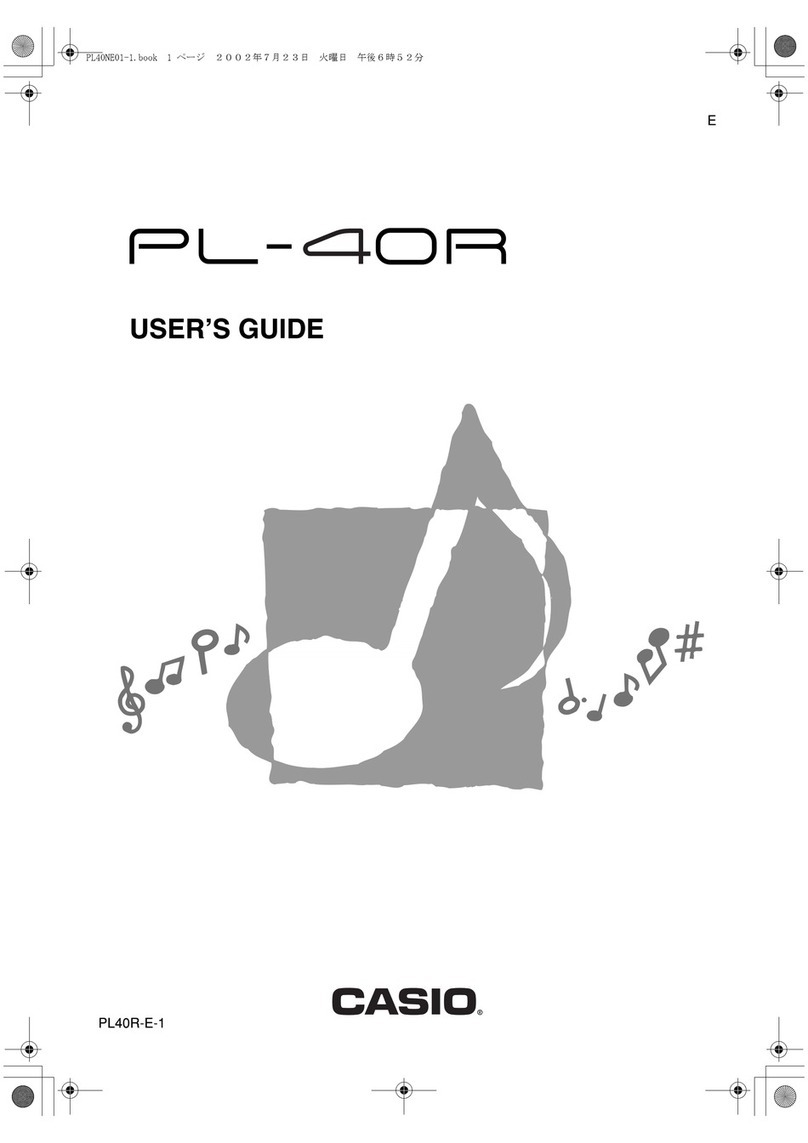 Casio PL-40R User manual Casio PL-40R User manual