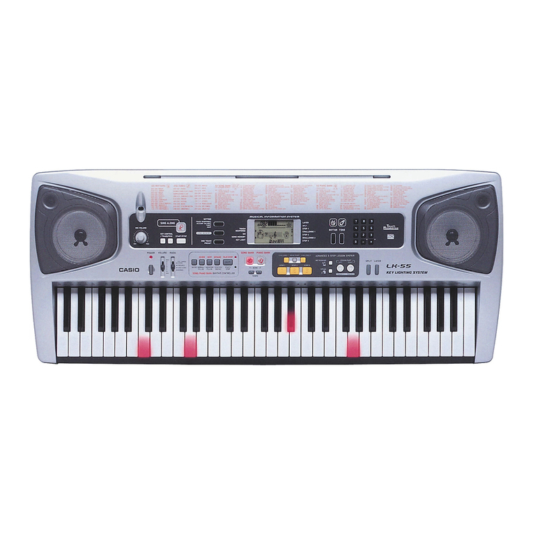 Casio LK-55 - 61 Key Lighted Keyboard User manual