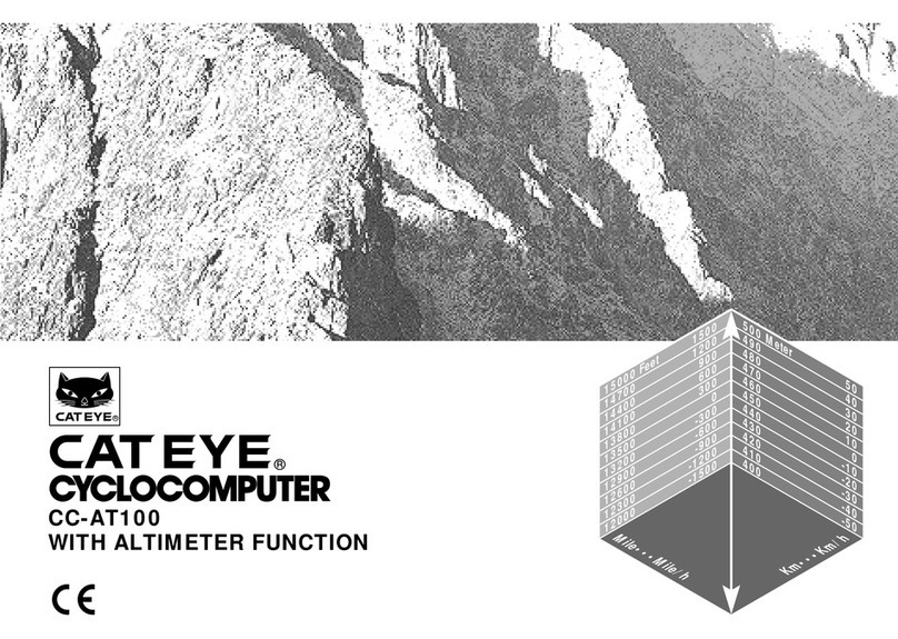 Cateye CC-AT100 (ALTIMETER) User manual