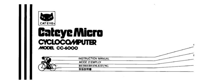 Cateye Micro CC-6000 instruction manual
