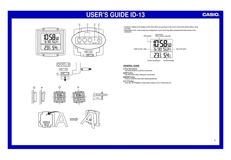 Casio ID-13 user guide